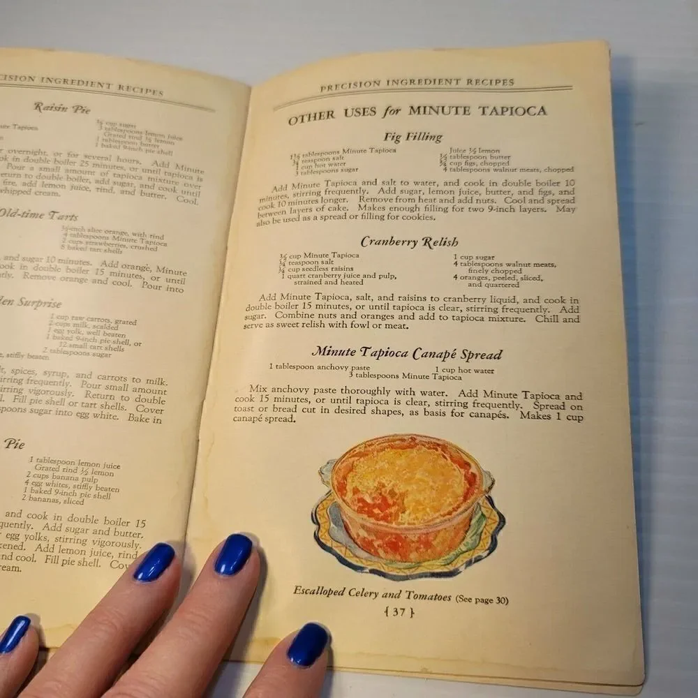 Vintage 1929 Cook Book A Cooks Tour Minute Tapioca